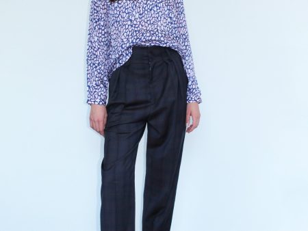 IM Nilaga Wool Trousers in Midnight Discount