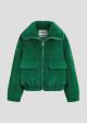 EA Genz Faux Fur Jacket in Hulk For Discount