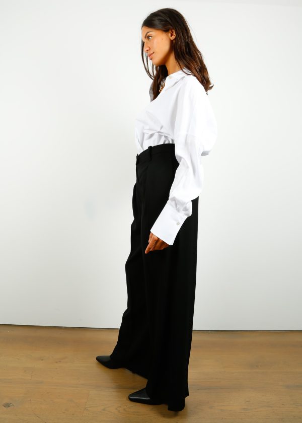 R&B Bennett Japanese Crepe Pant in Black Online Hot Sale