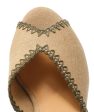 CASTANER Billie Sling Back Wedge in Beige Cheap