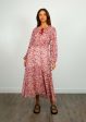 IM Fratela Dress in Raspberry, Ecru For Sale