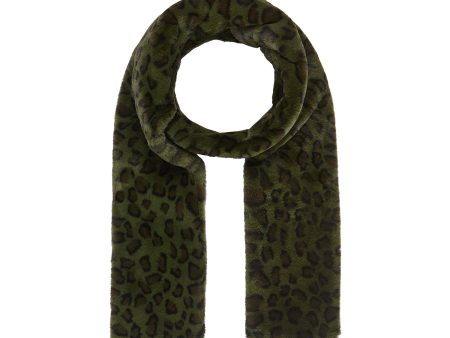 NOOKI Ari Scarf in Khaki Leopard Hot on Sale