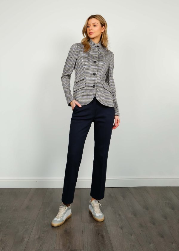 R&B Slade Plaid Blazer in Blue Plaid Cheap