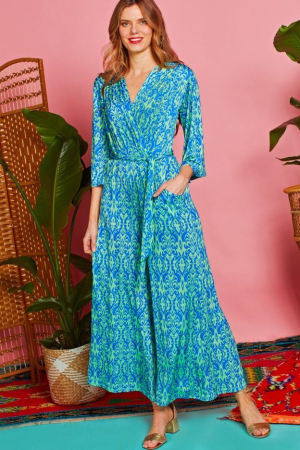 ONJENU Laurie Jumpsuit in Las Palmas Green For Cheap