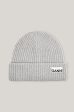 Ganni A3536 grey wool beanie hat For Sale