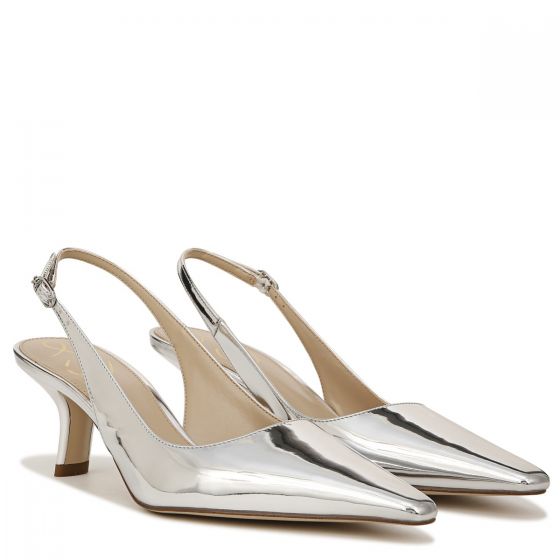 SE Bianka Sling in Metallic Soft Silver Online Hot Sale