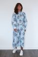 GANNI F6253 Printed Cotton Poplin Smock Dress in Heather Hot on Sale