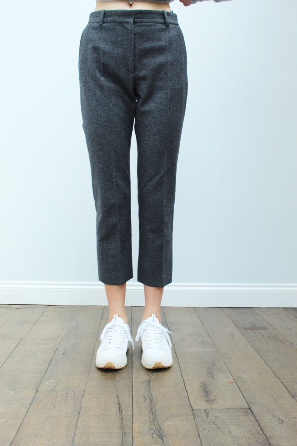 JOSEPH Tape Trousers in Graphite Online Hot Sale