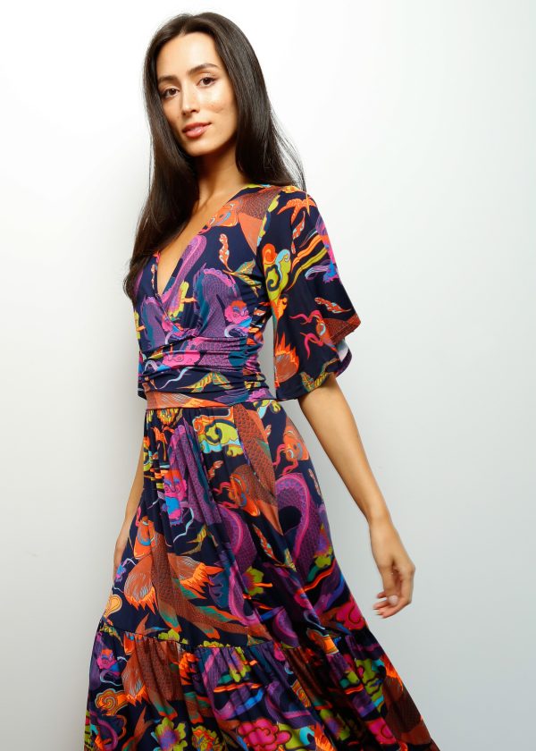 ONJENU Tilly Maxi in Dragon Neon Online now