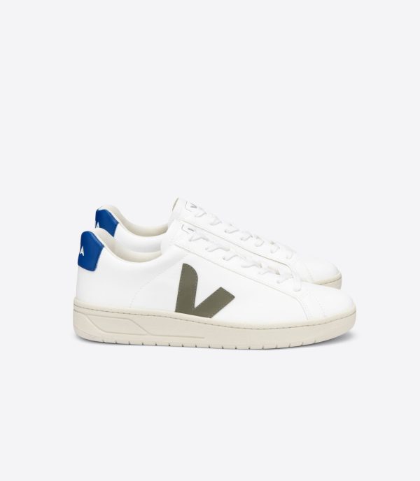 VEJA 72617 Urca Trainers in White and Khaki Sale