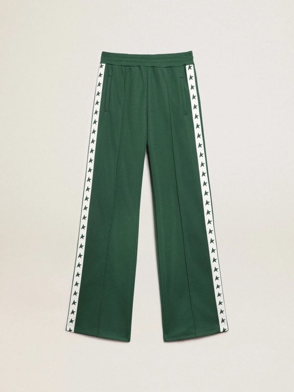 GG Dorotea Wide Leg Joggers in Green For Cheap