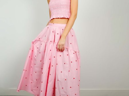 APARTMENT Elyse Skirt in Pink Hot on Sale