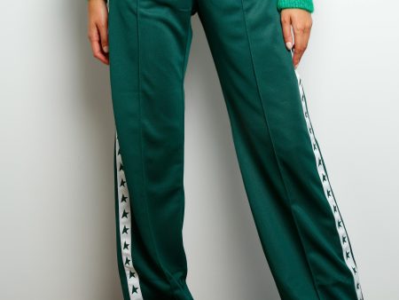 GG Dorotea Wide Leg Joggers in Green For Cheap