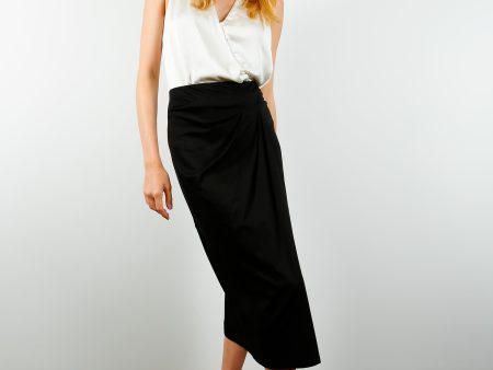 MM Burano Jersey Skirts in Black Hot on Sale