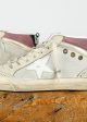 GG Mid Star with Signature Foxing and Fuchsia Glitter Star in Cream, Taupe Supply