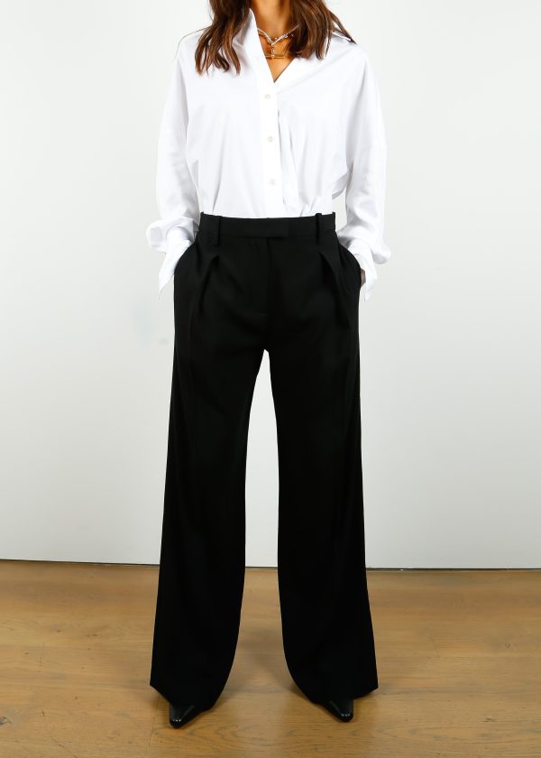 R&B Bennett Japanese Crepe Pant in Black Online Hot Sale