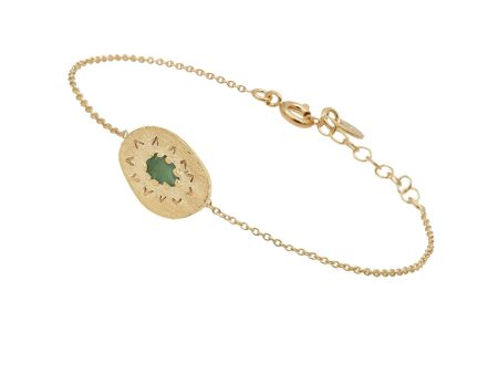 LH Felix Emerald Bracelet in Gold Online now