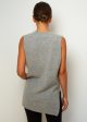 360 Fernanda V Neck Vest in Mid Heather Grey For Cheap