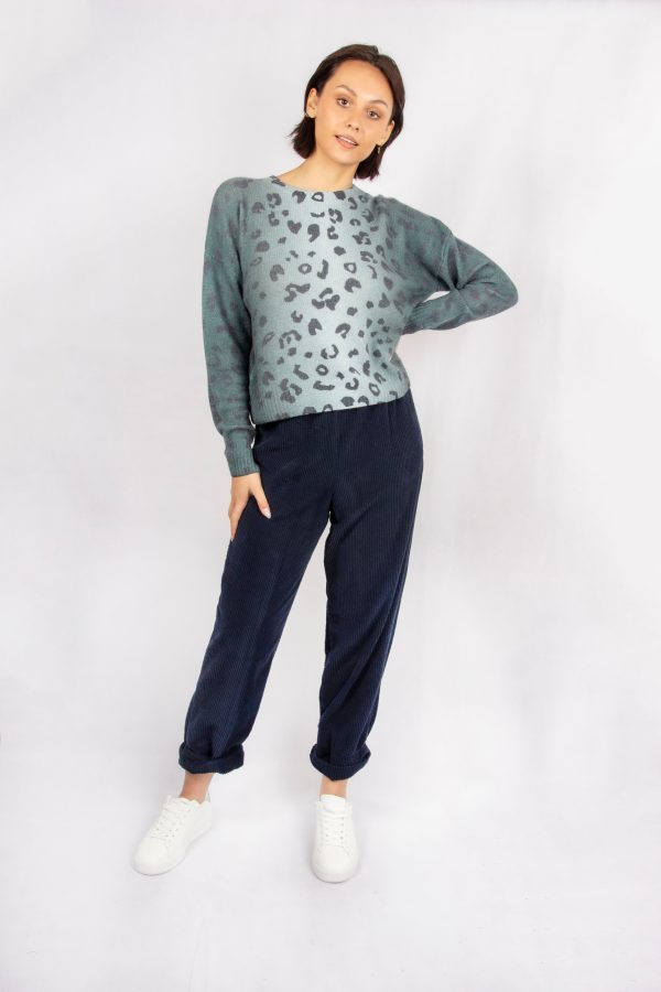 360 Christi Printed Jumper in  Eucalyptus For Sale