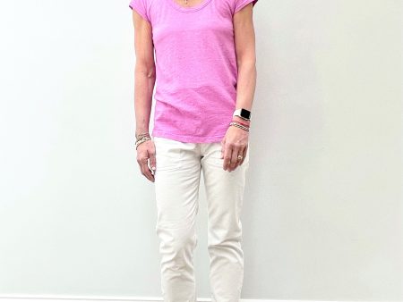 VELVET Kira Tee in Pink Discount