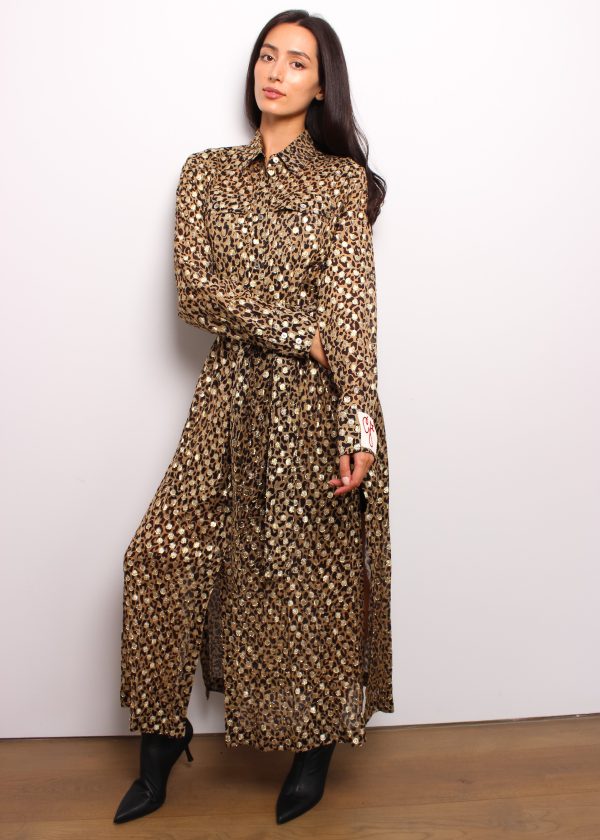 GG Golden Shirtdress in Leopard Online Hot Sale