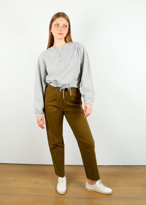 MM Ottobre Trousers in Moss Green Hot on Sale