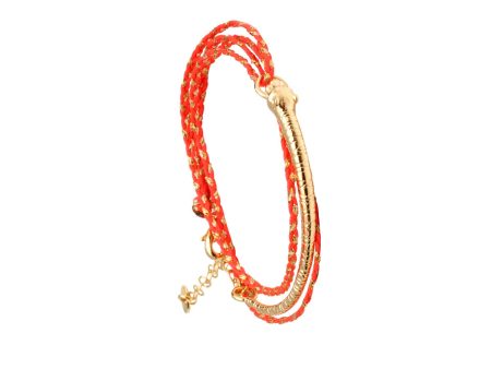 LH Tina Bangle with Threads in Orange Online