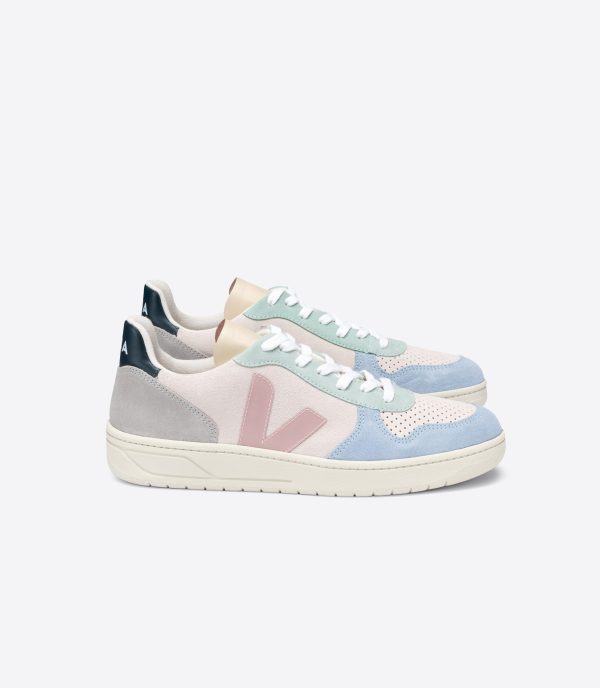 VEJA V-10 Suede in Multi, Natural, Babe Sale