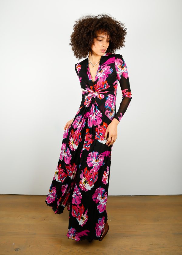 DVF Hades Dress in Pansy Wine Online