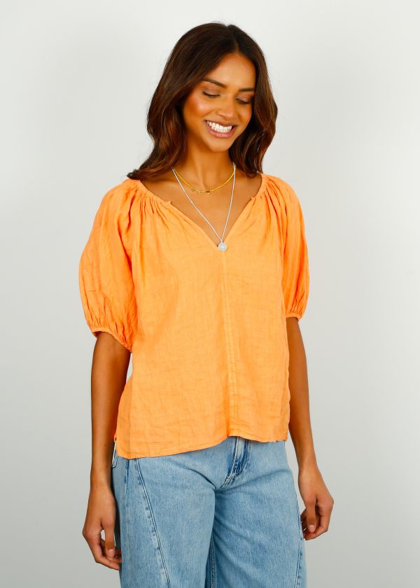 V Janine Top in Heat on Sale