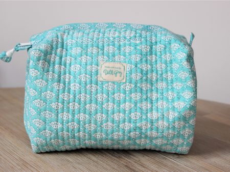 DG Wave Print Washbag in Aqua Online