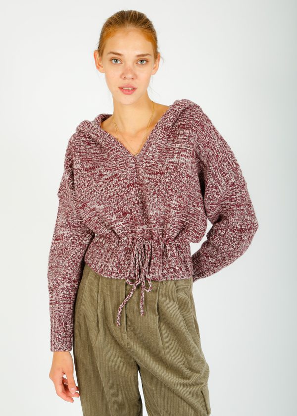 Ba&sh Mott Knit in Bordeaux Fashion