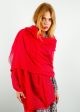 CALEIDO Cashmere Gauze Scarf in Bright Rose Discount