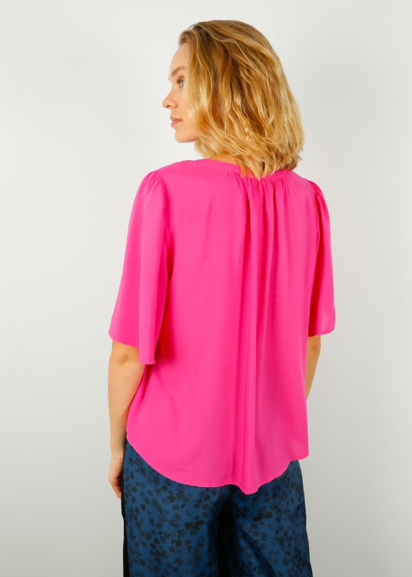 V Avary Top in Taffy Hot on Sale