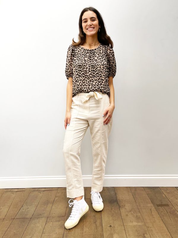 SEC.F Selene Track Trousers in White Swan Online Sale