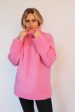 SLF Myah High Neck Knit in Prism Pink Discount