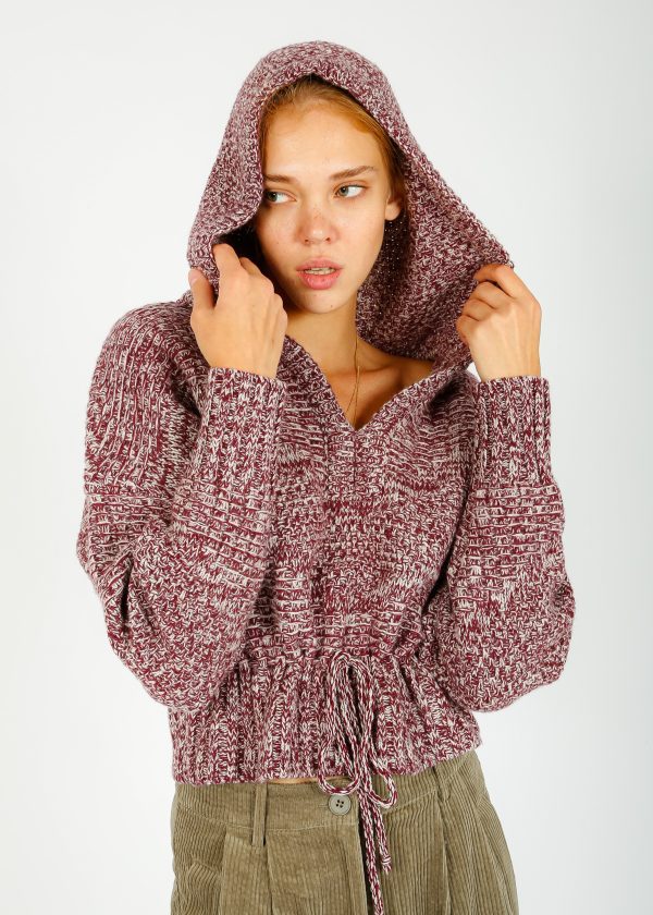 Ba&sh Mott Knit in Bordeaux Fashion