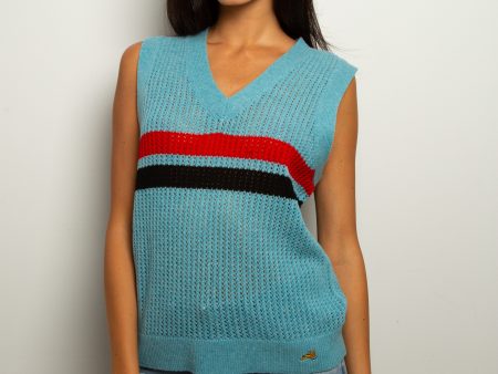 BF Cricket Lace Tank in Afternoon Blue For Sale