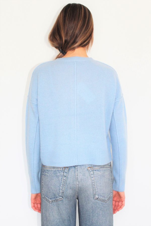 360 Francesca Cardigan in Delft Blue Online Sale