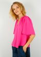 V Avary Top in Taffy Hot on Sale