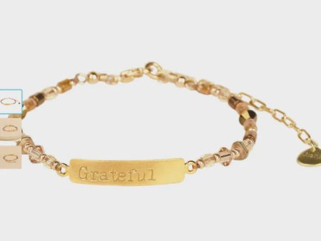 MISHKY Grateful Bracelet in Gold Online Sale