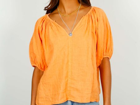 V Janine Top in Heat on Sale