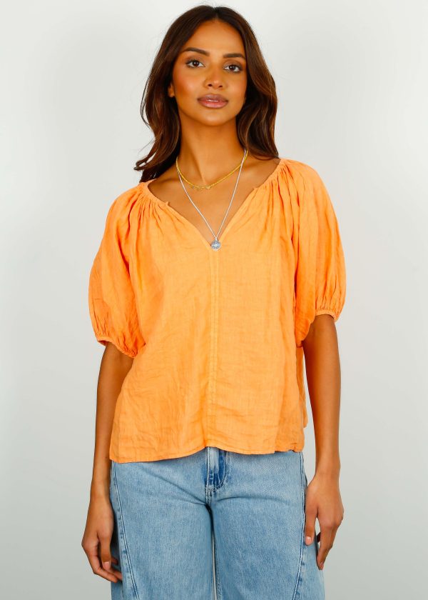 V Janine Top in Heat on Sale