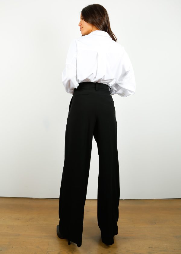 R&B Bennett Japanese Crepe Pant in Black Online Hot Sale