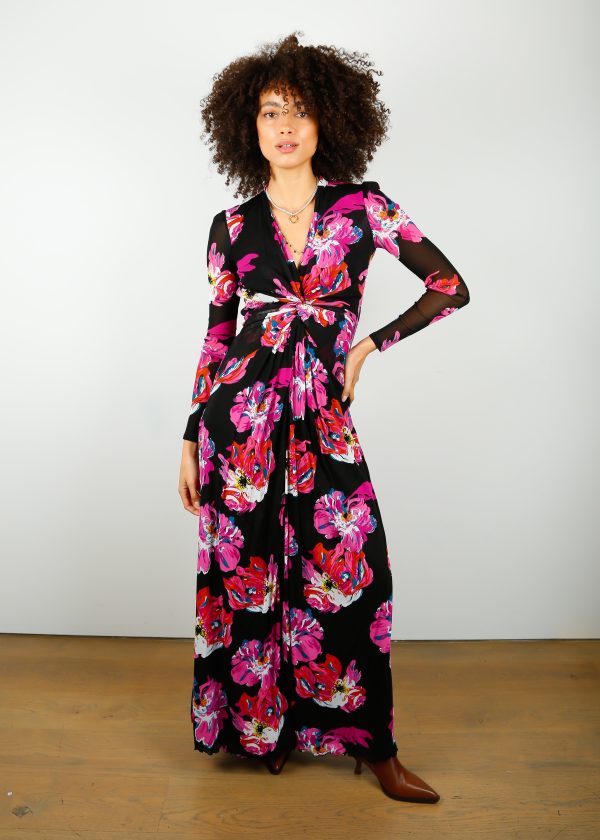 DVF Hades Dress in Pansy Wine Online