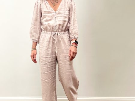 VELVET Dionne Jumpsuit in Cement For Discount