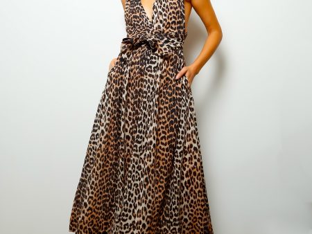 GANNI F7495 Multi Functional Dress in Leopard Online now