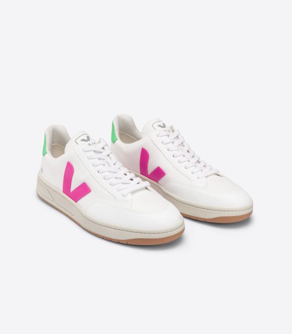 VEJA V-12 Mesh in White, Sari, Absinthe Discount