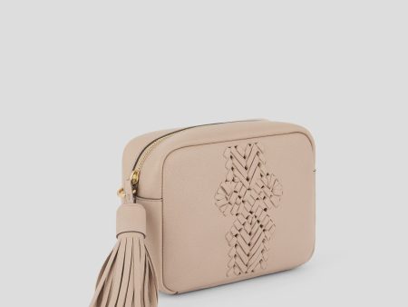 AH The Neeson Tassel Cross Body in Light Nude on Sale