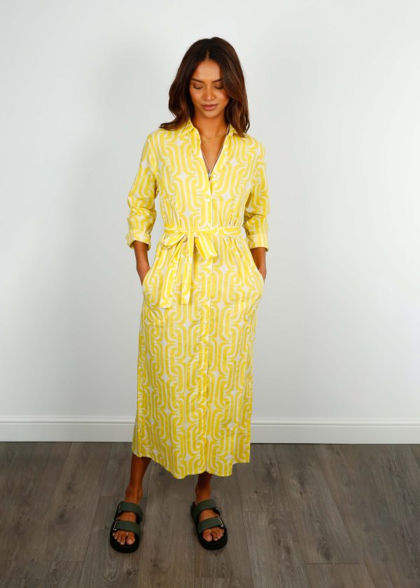 V Susan Dress in Lemon Hot on Sale